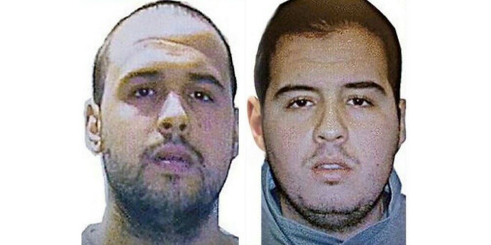 les frères Ibrahim et Khalid el Bakraoui (source image : AFP/Interpol)